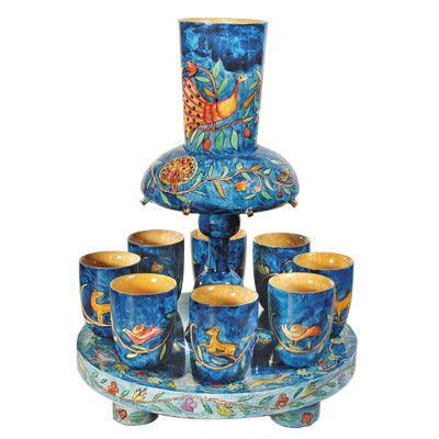 Yair Emanuel Wooden Kiddush Fountain - Oriental (EM-FN2)