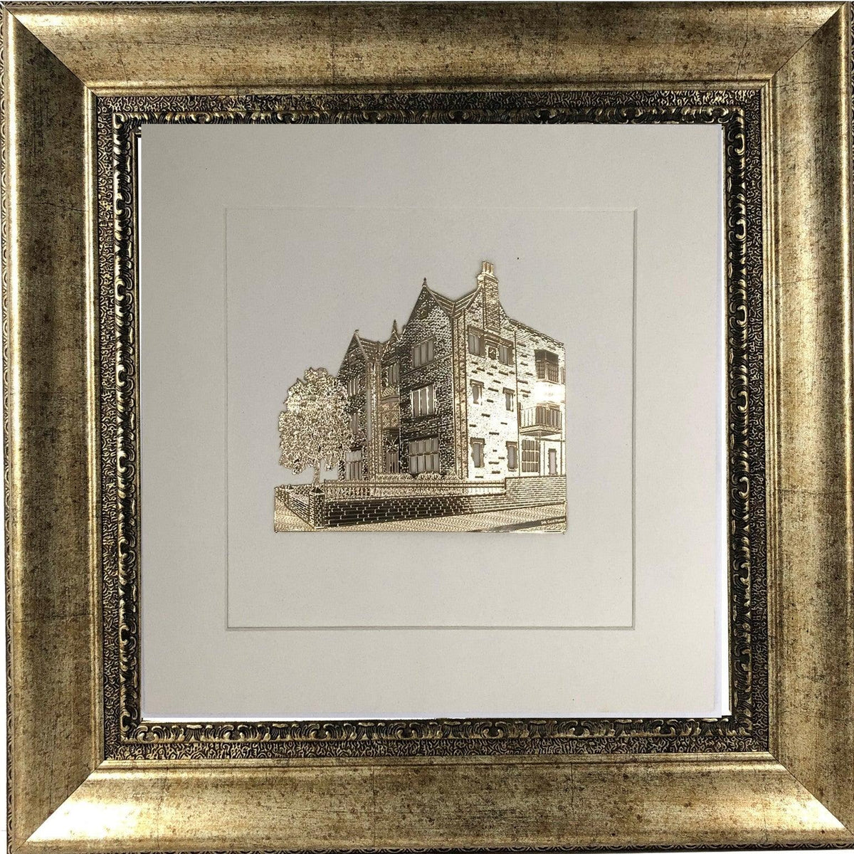 Chabad Gold Art #770 Frame #37  Size 24x25 White Background