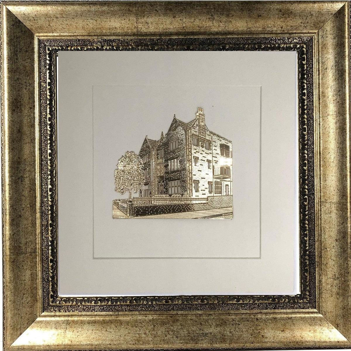 Chabad Gold Art #770 Frame #37  Size 24x25 White Background