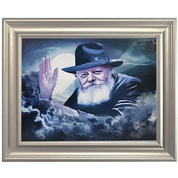 Chabad Lubavitch Rebbe Painting on Canvas- Light in the Dark Large