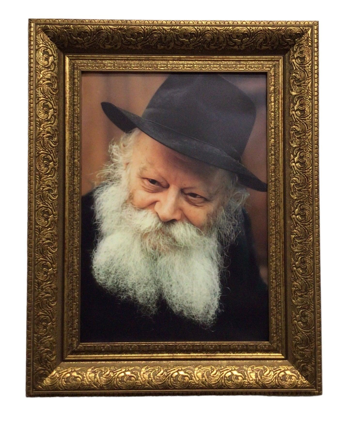 Framed Canvas of the Rebbe, Size 21x27, Gold
