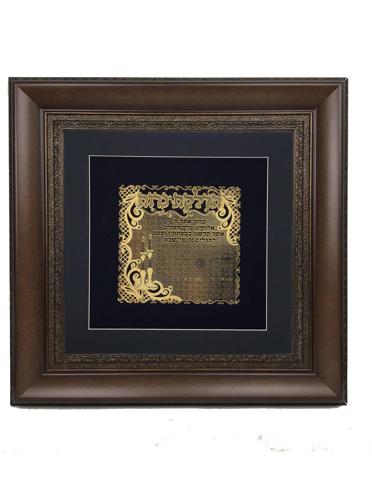 Hadlakas Neiros Gold Art #58 Frame #35  Size 14x14, Black Background