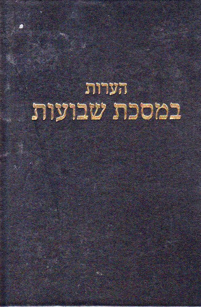 Hearos Shevuos, Rav Elyashiv (Hebrew)