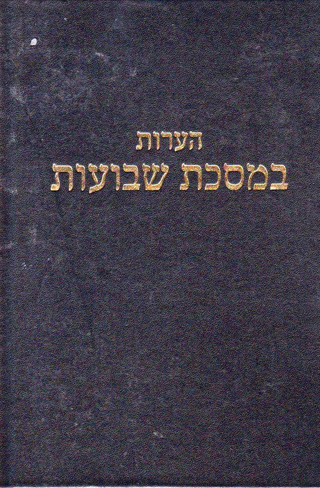 Hearos Shevuos, Rav Elyashiv (Hebrew)