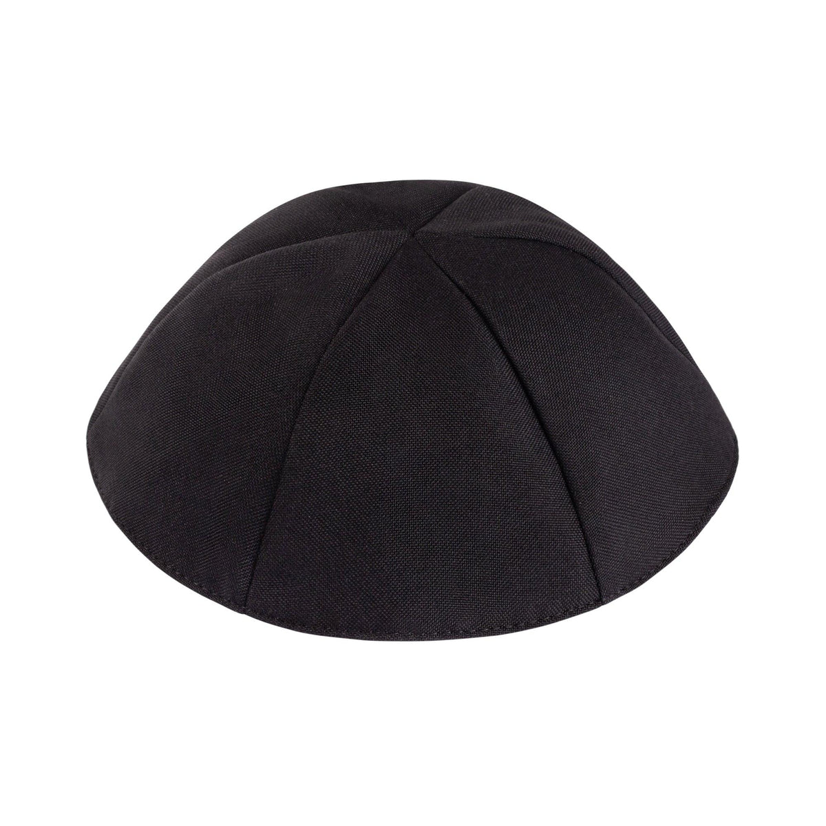 IKIPPAH 6 PART BLACK TERYLENE YARMULKE