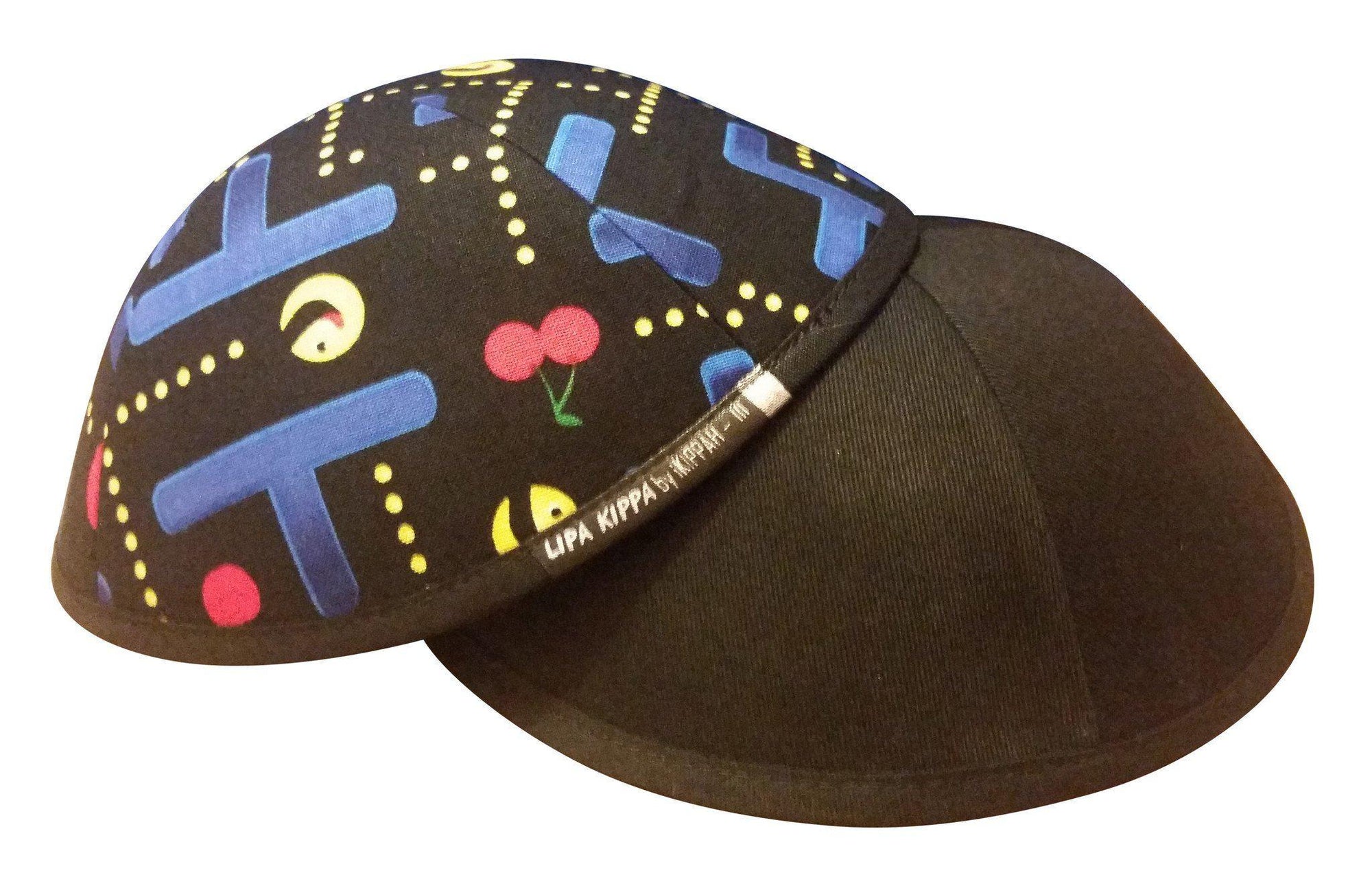 An iKippah showing a Pac Man like maze pattern.