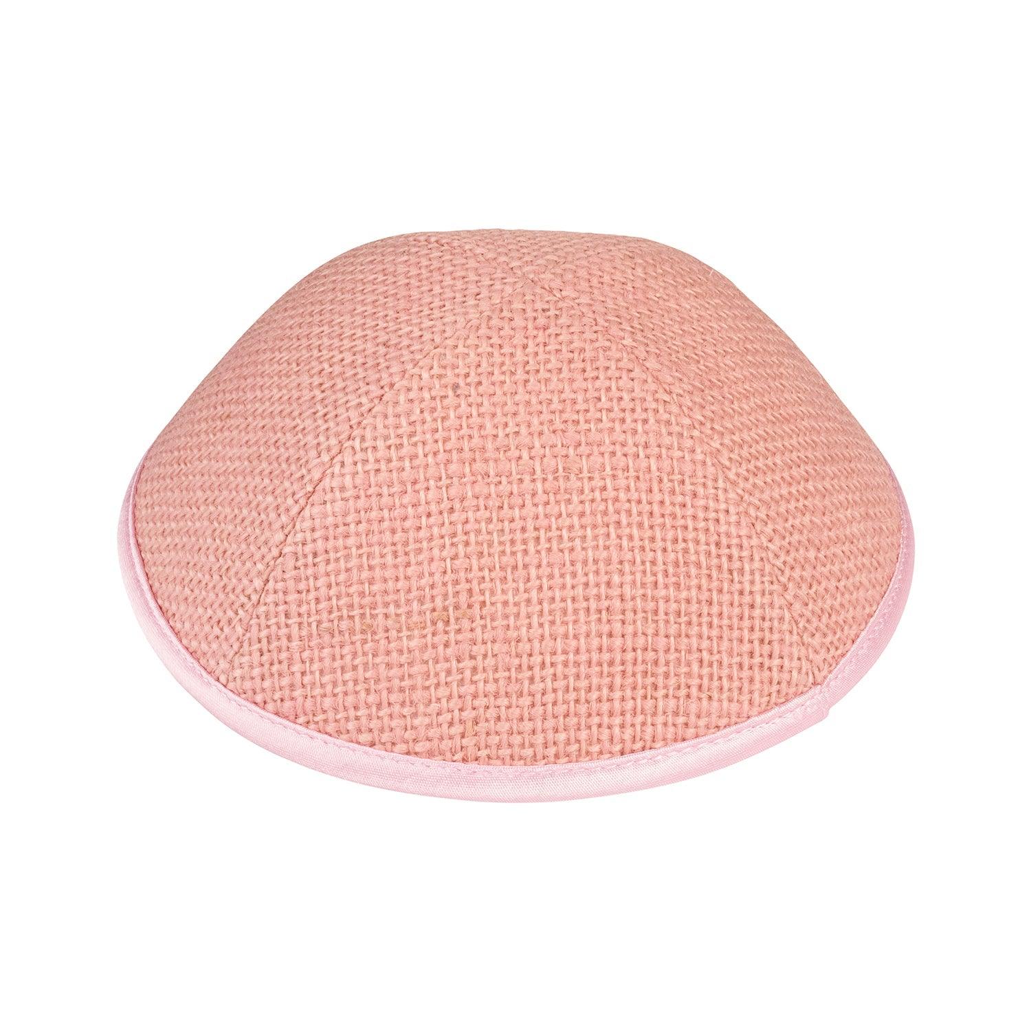 IKIPPAH BABY PINK BURLAP YARMULKE