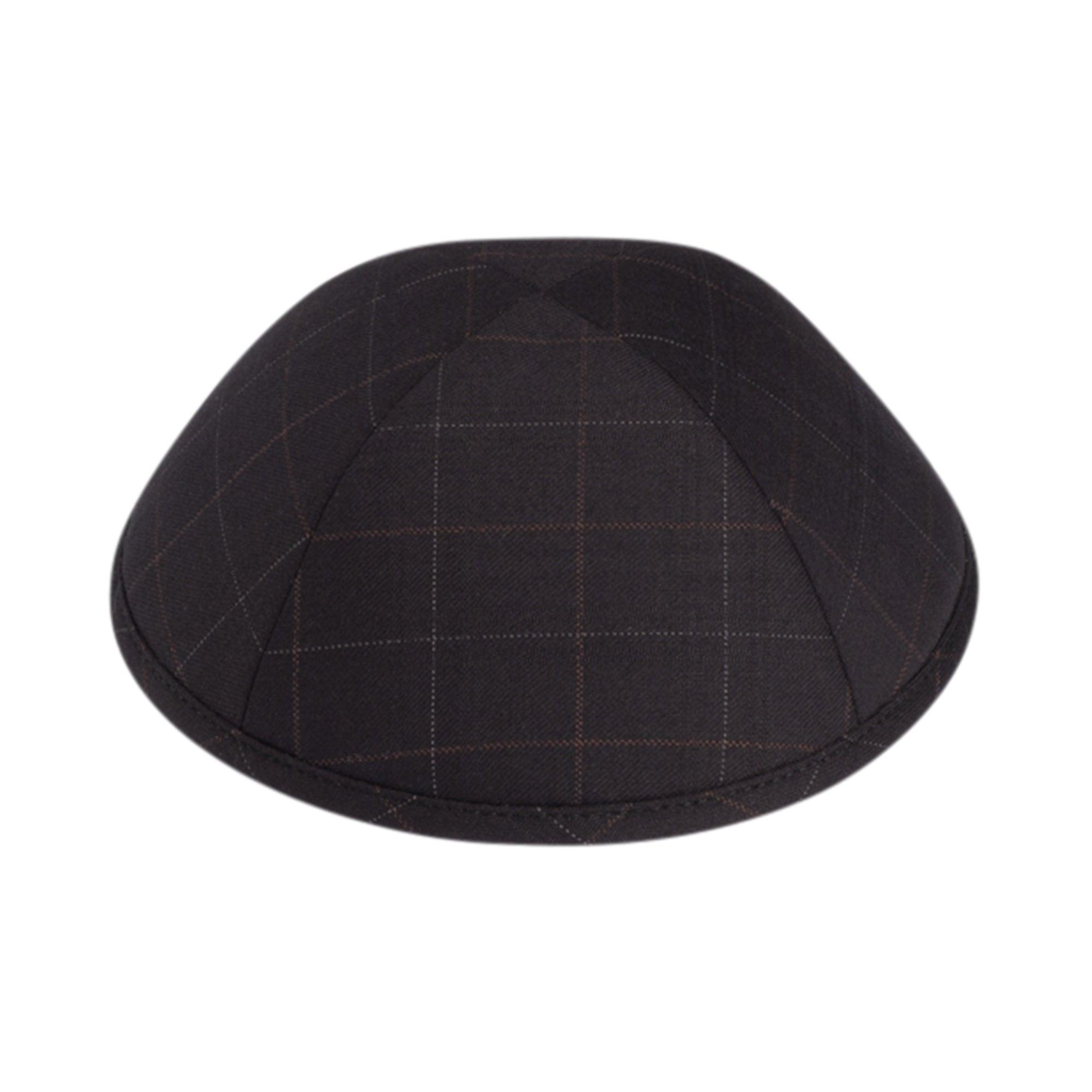 IKIPPAH BLACK CHECKER YARMULKE