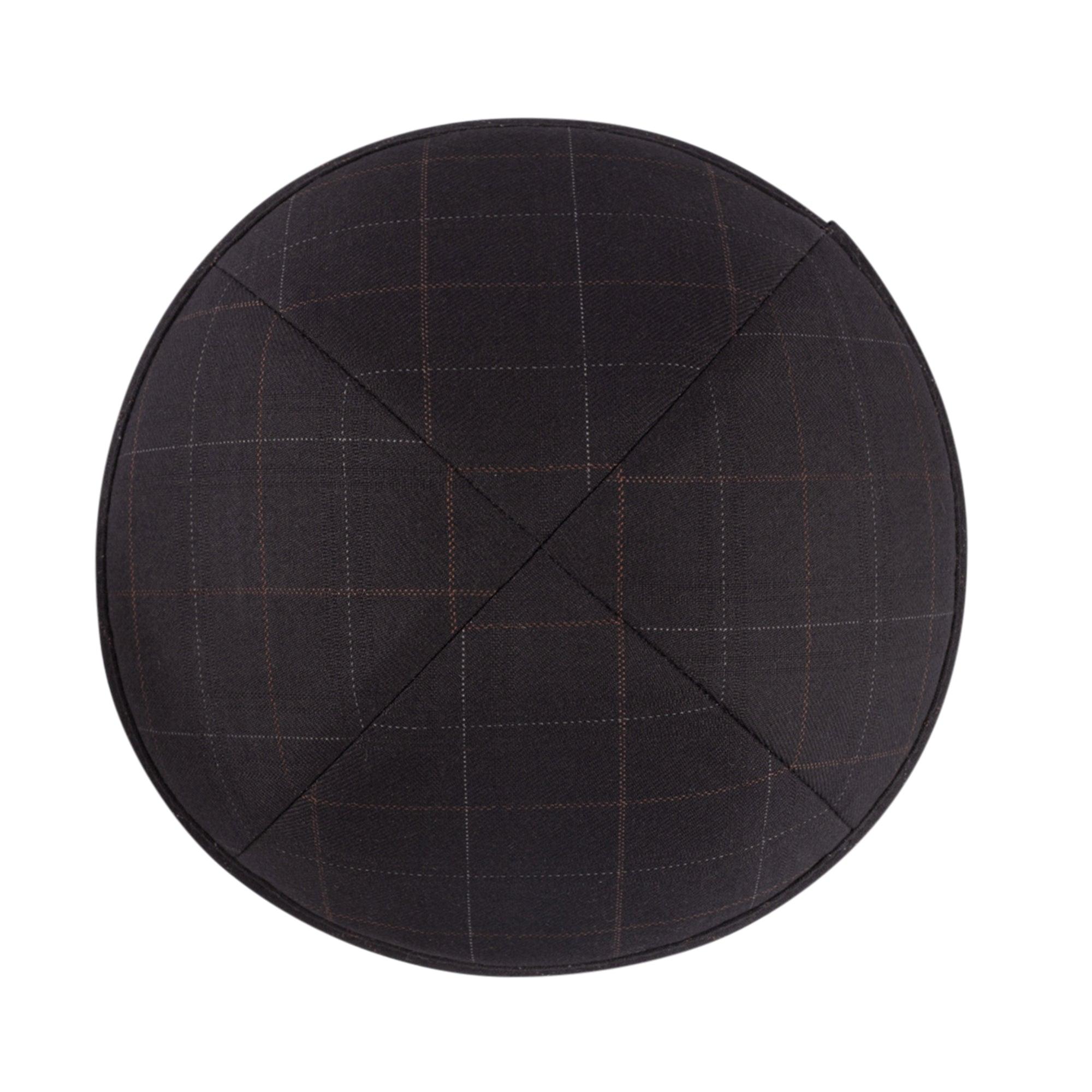 IKIPPAH BLACK CHECKER YARMULKE