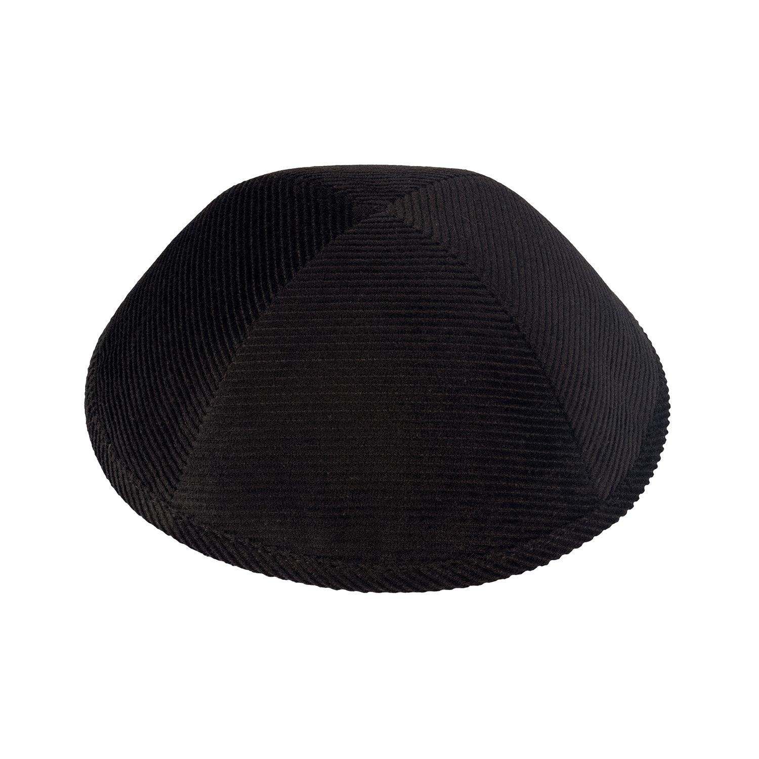 IKIPPAH BLACK CORDUROY YARMULKE