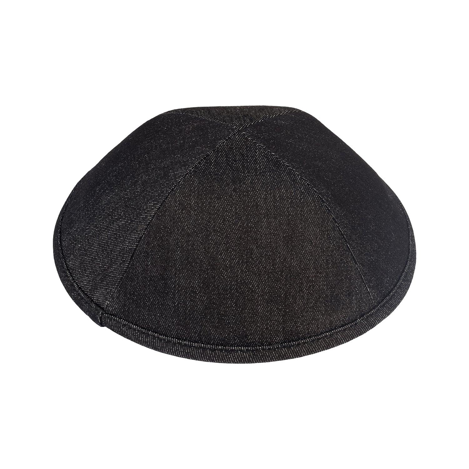 IKIPPAH BLACK DENIM YARMULKE