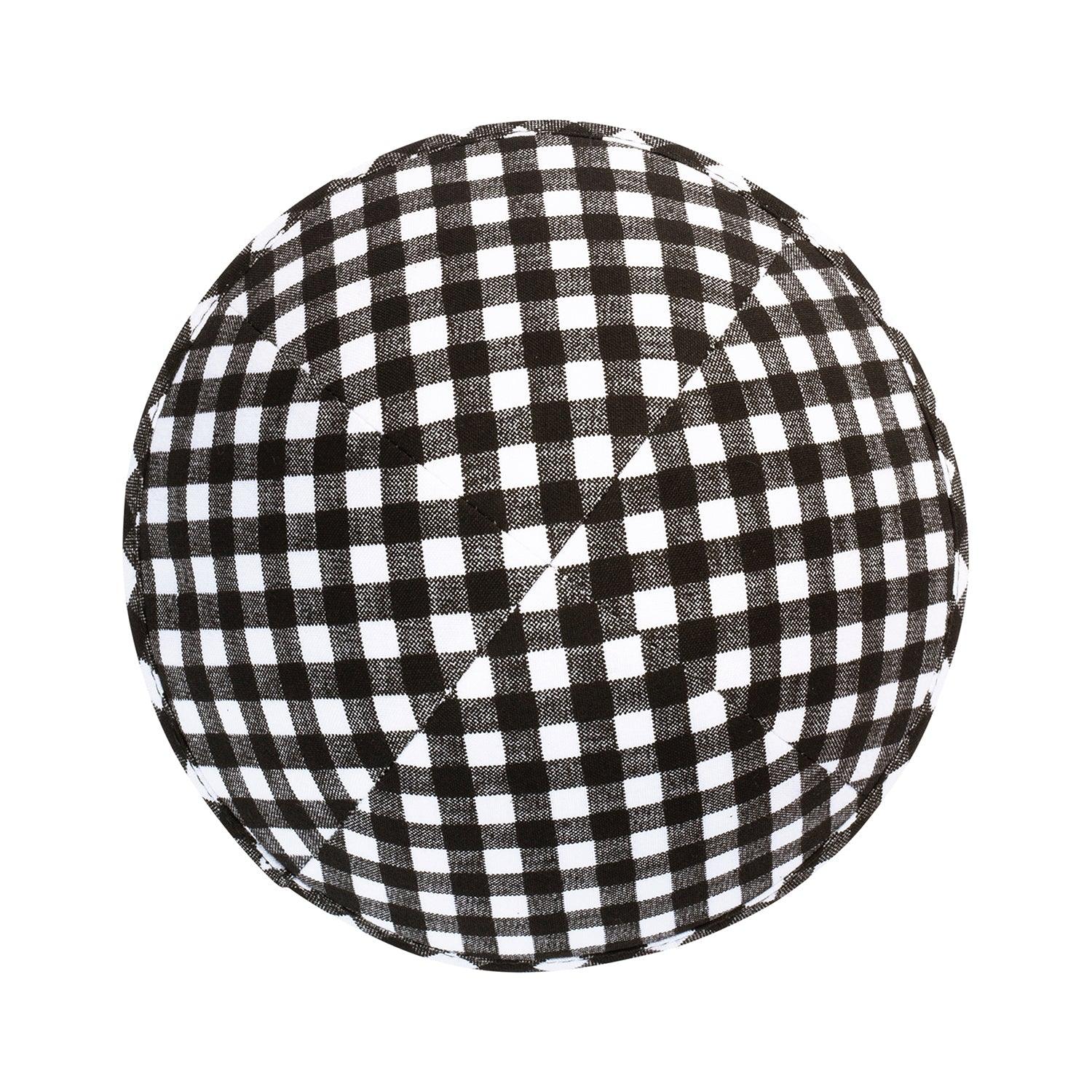 IKIPPAH BLACK GINGHAM YARMULKE