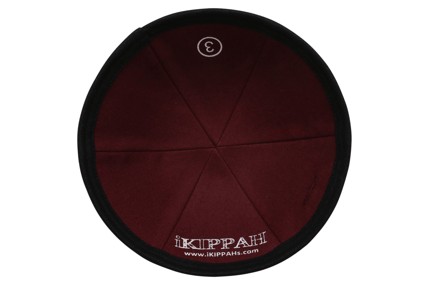 IKIPPAH BLACK LINEN - 6 PANEL YARMULKE