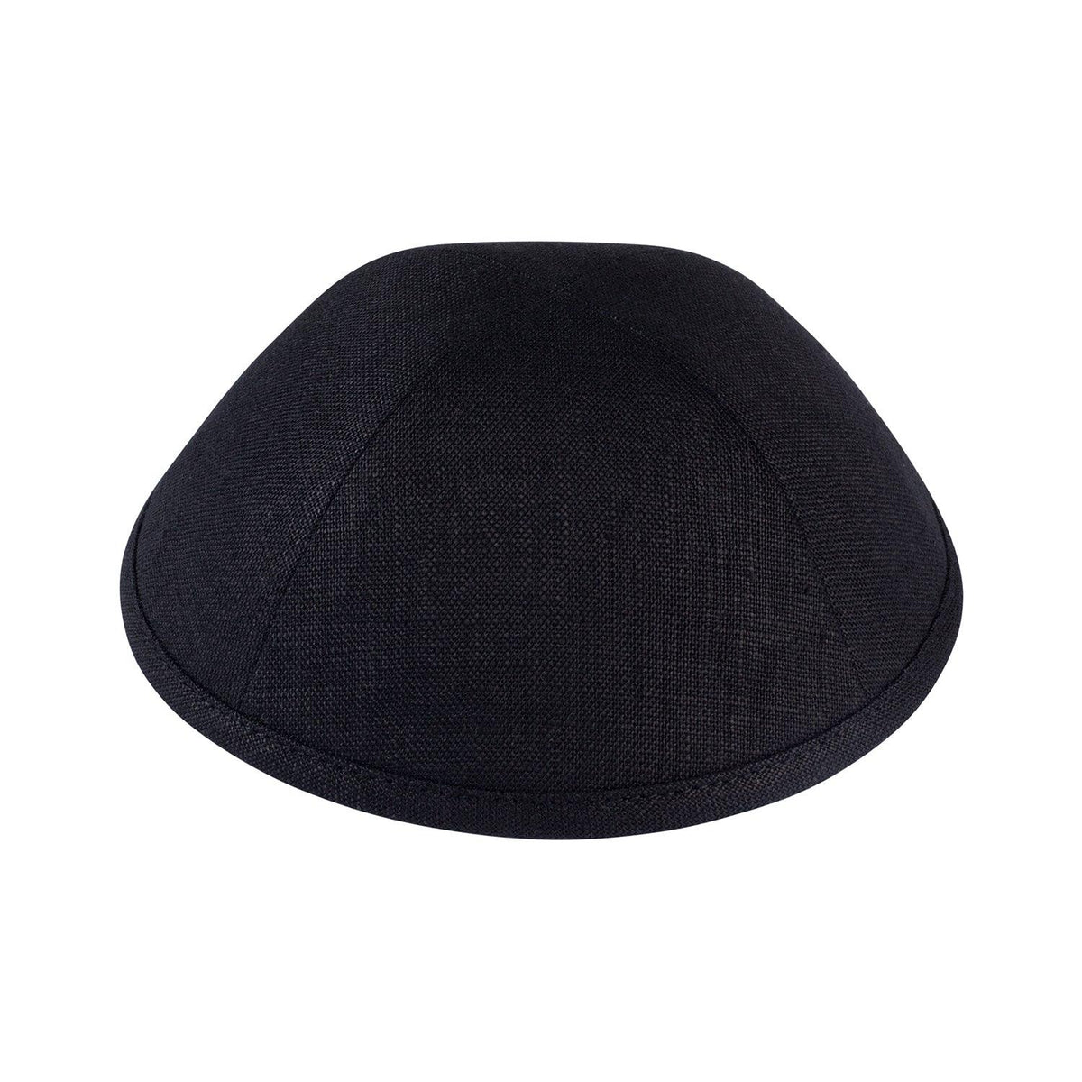 IKIPPAH BLACK LINEN YARMULKE