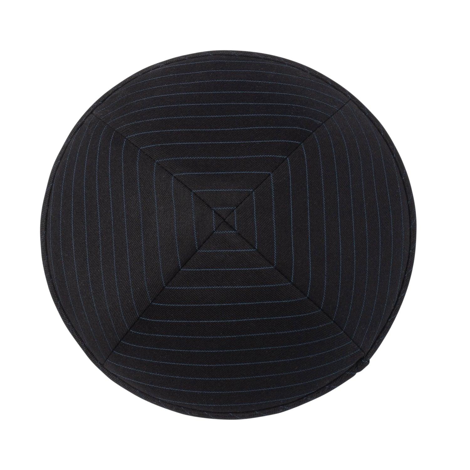 IKIPPAH BLACK PINSTRIPE YARMULKE