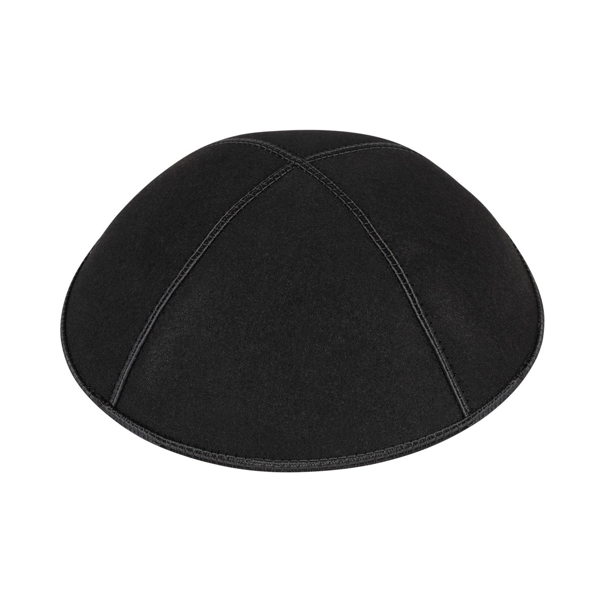 IKIPPAH BLACK SUEDE LEATHER YARMULKE