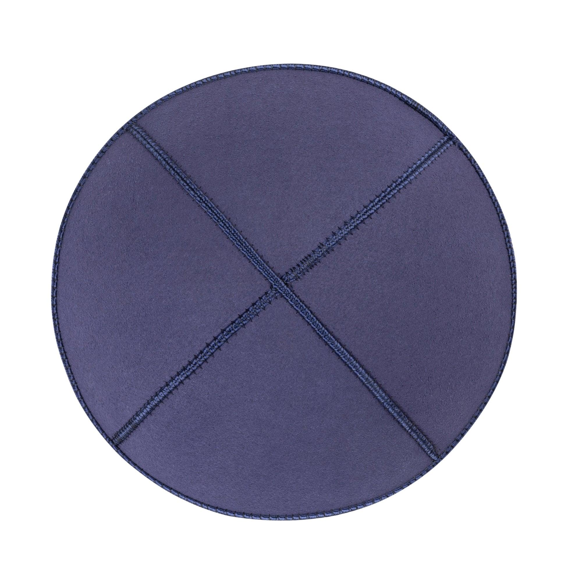 IKIPPAH BLUE SUEDE LEATHER YARMULKE