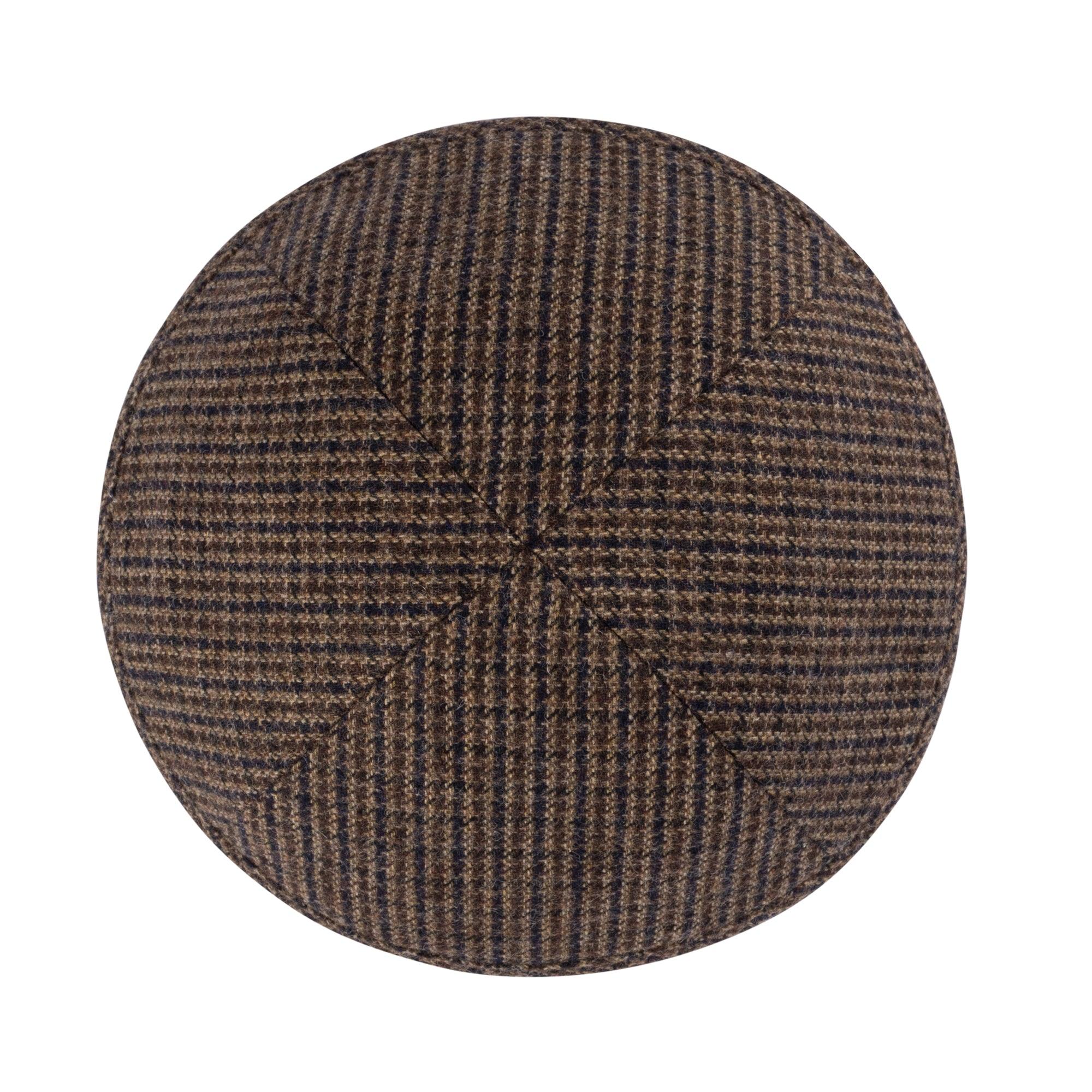 IKIPPAH BROWN HOUNDSTOOTH YARMULKE