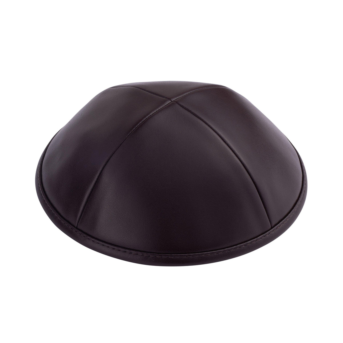 IKIPPAH BROWN LEATHER YARMULKE