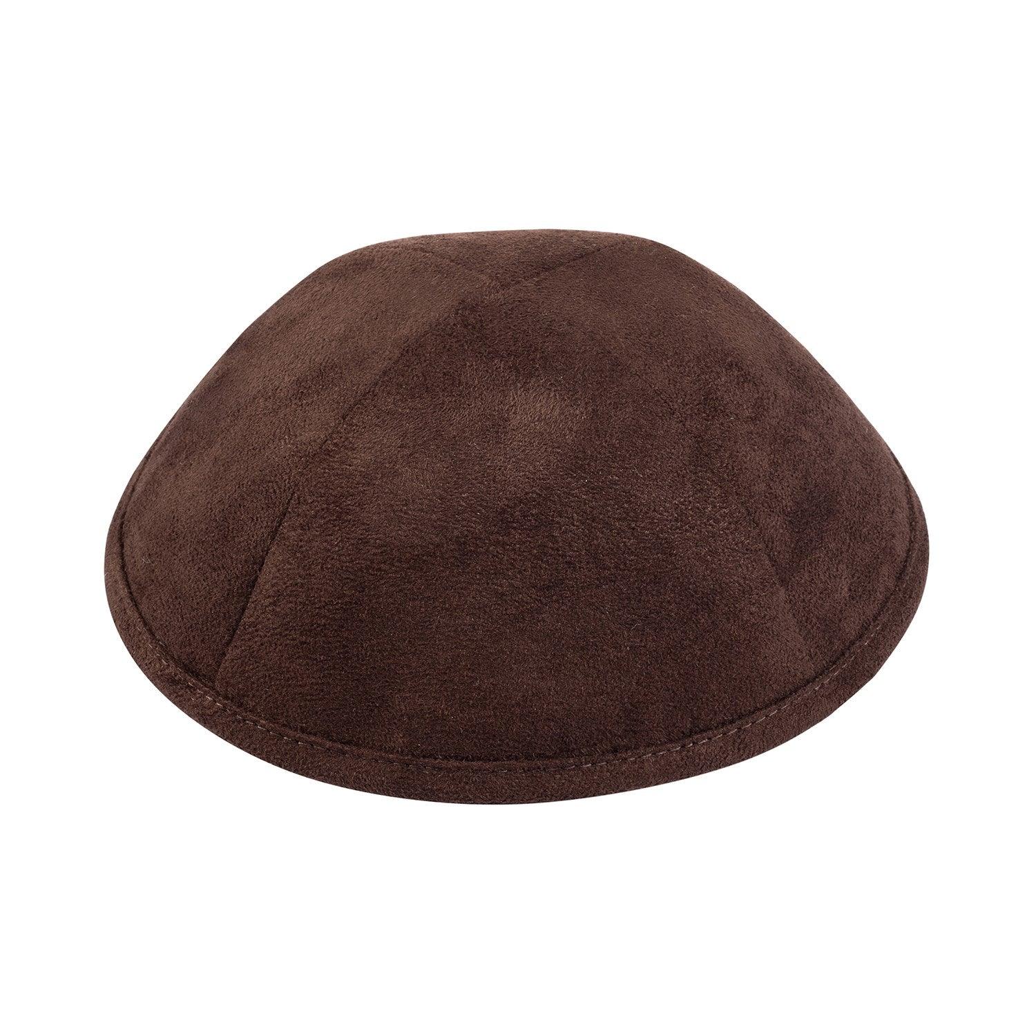 IKIPPAH BROWN SUEDE YARMULKE