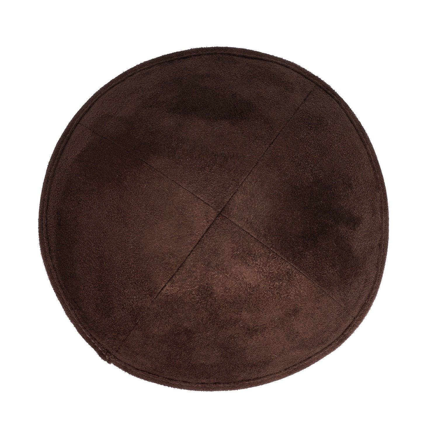 IKIPPAH BROWN SUEDE YARMULKE