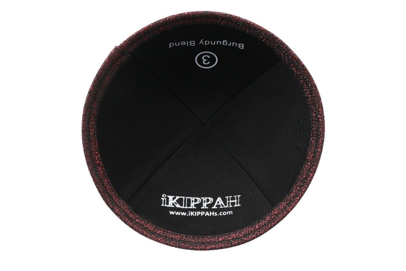 IKIPPAH BURGUNDY BLEND YARMULKE