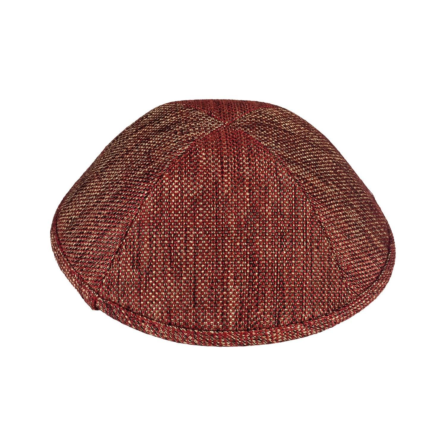 IKIPPAH BURGUNDY METALLIC YARMULKE