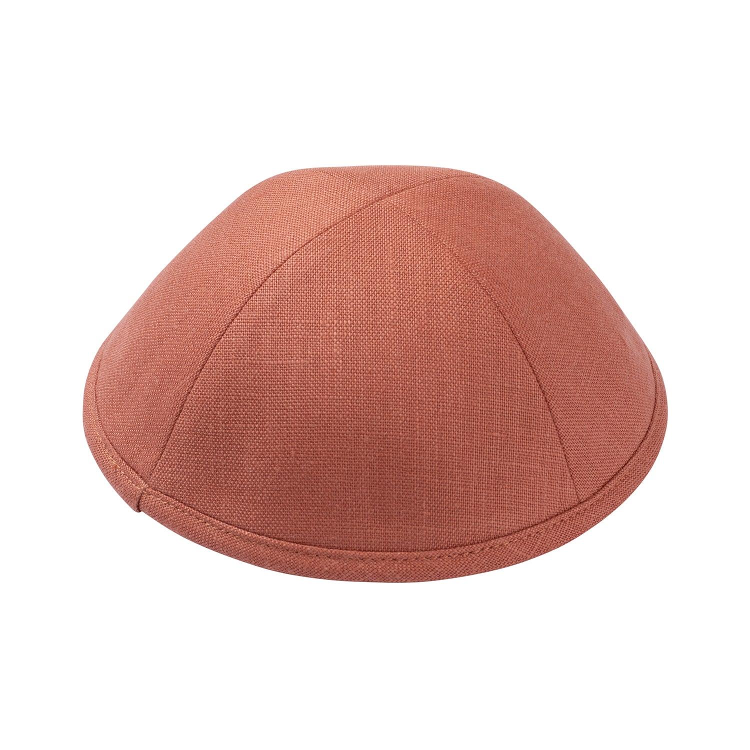 IKIPPAH CORAL LINEN YARMULKE