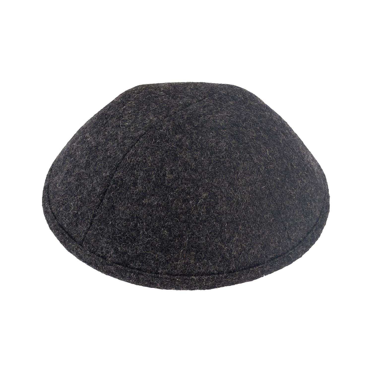 IKIPPAH DARK GRAY WOOL YARMULKE