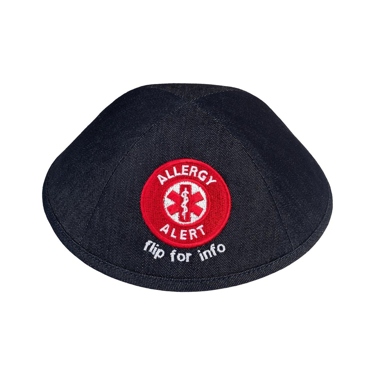 IKIPPAH DENIM - ALLERGY ALERT YARMULKE