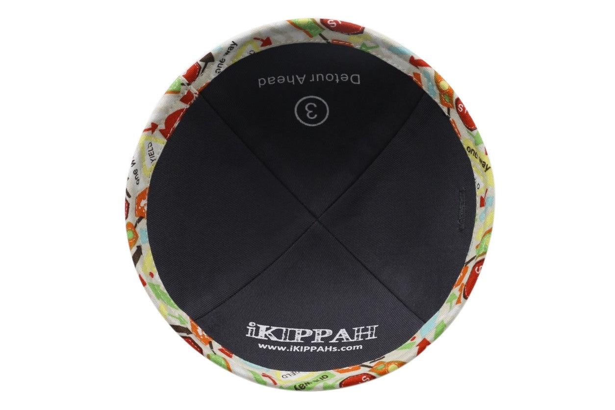 IKIPPAH DETOUR AHEAD - TAN YARMULKE