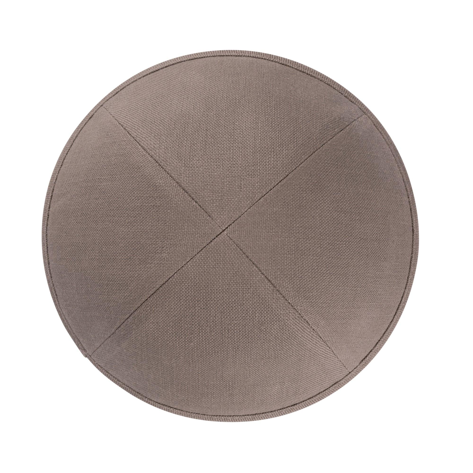 IKIPPAH EARTH GRAY LINEN YARMULKE