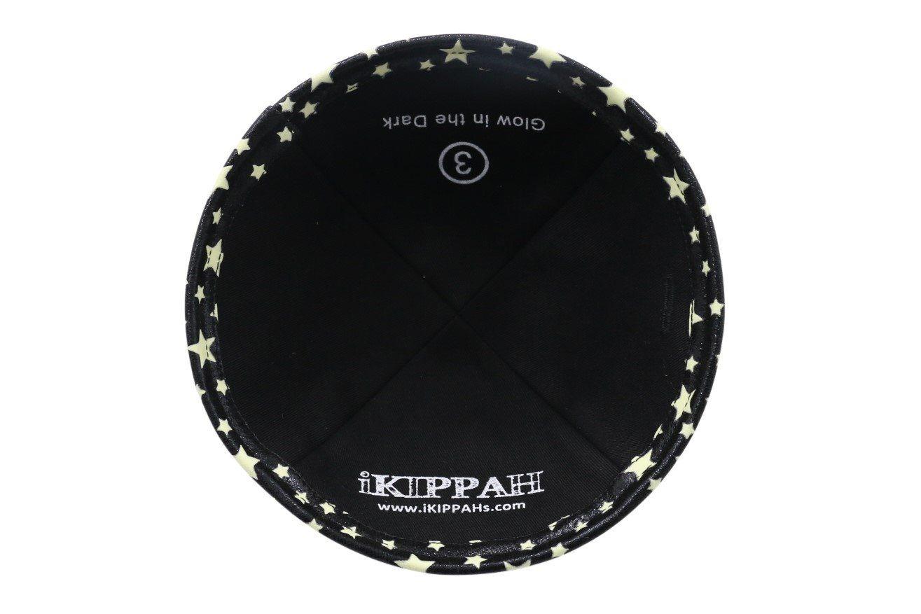 IKIPPAH GLOW IN THE DARK - BLACK YARMULKE