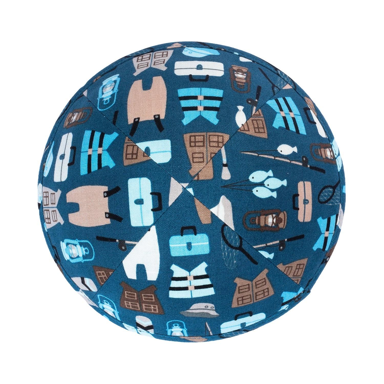 IKIPPAH GONE CAMPING - BLUE YARMULKE