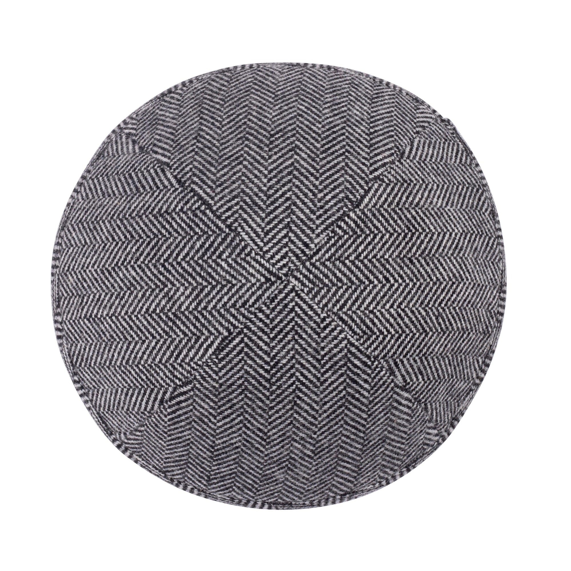 IKIPPAH GRAY HERRINGBONE YARMULKE