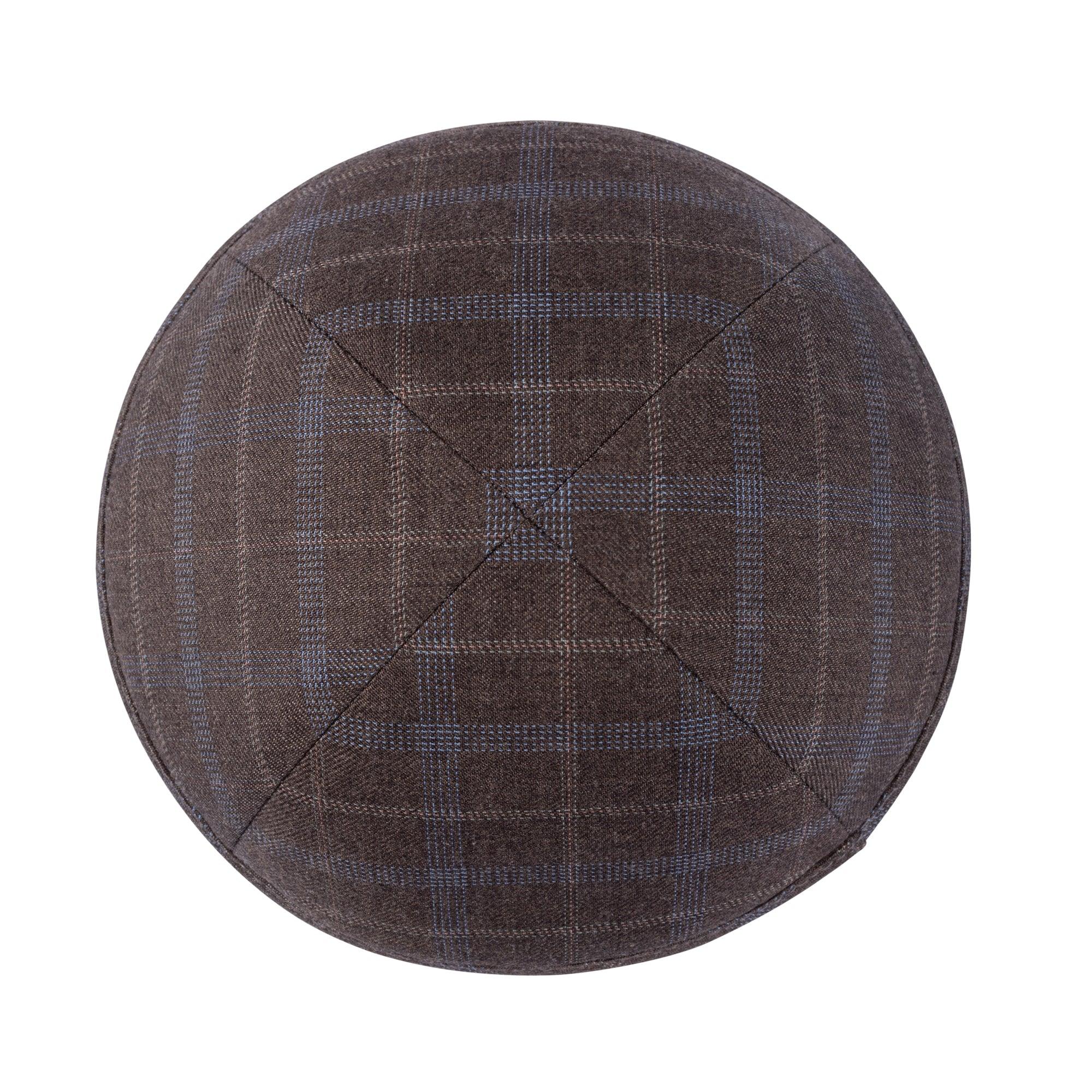 IKIPPAH GRAY TONES PLAID YARMULKE