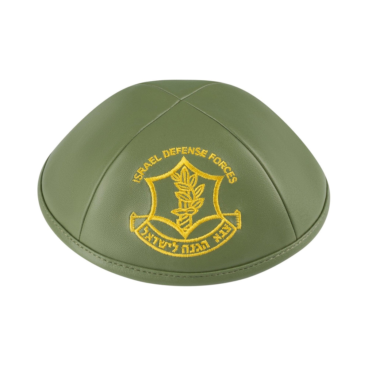 IKIPPAH IDF LEATHER YARMULKE