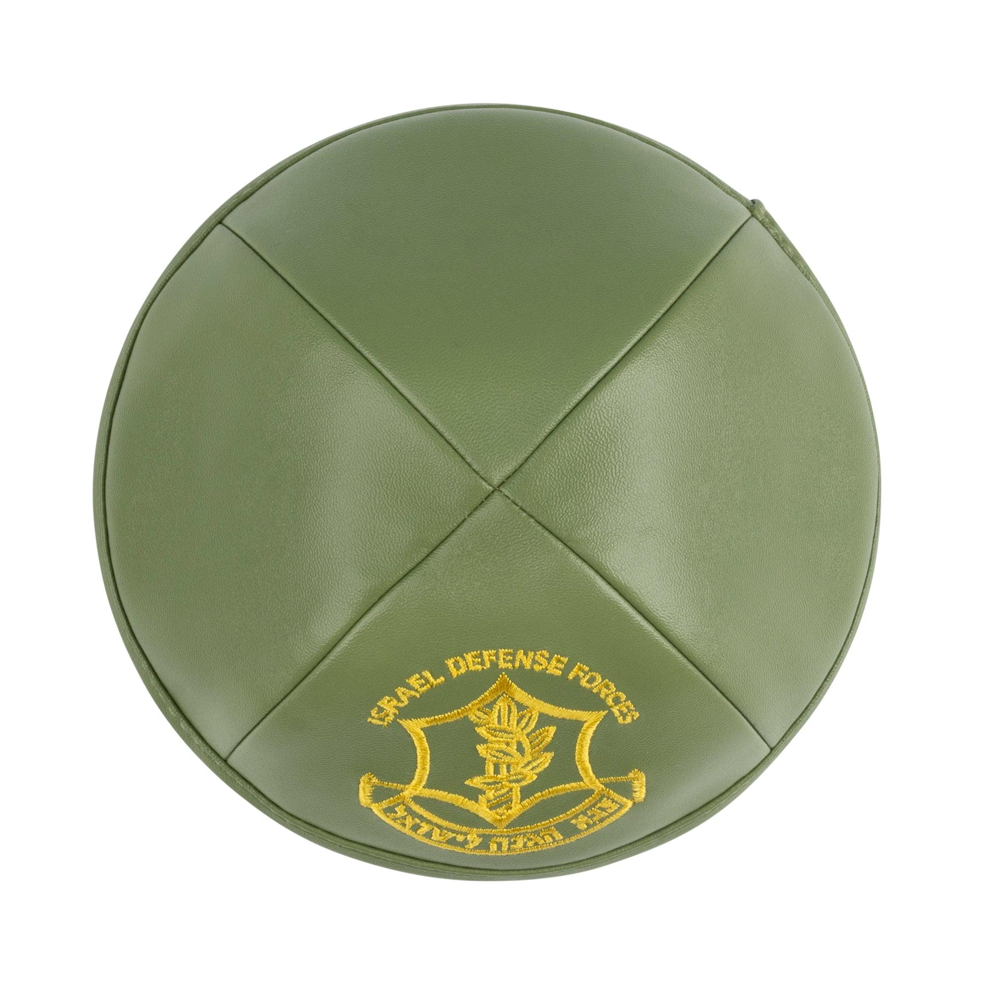 IKIPPAH IDF LEATHER YARMULKE