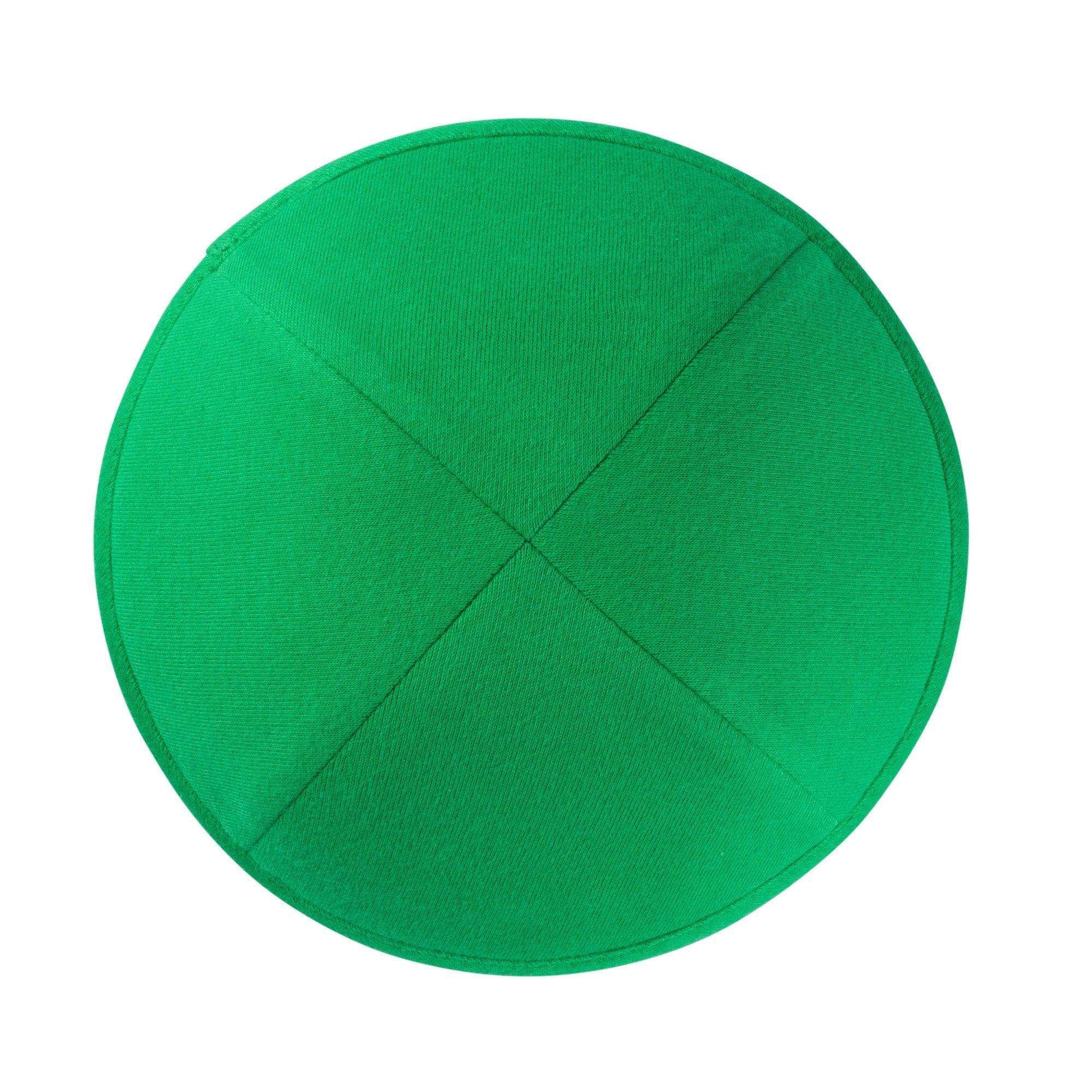 IKIPPAH KELLY GREEN JERSEY YARMULKE