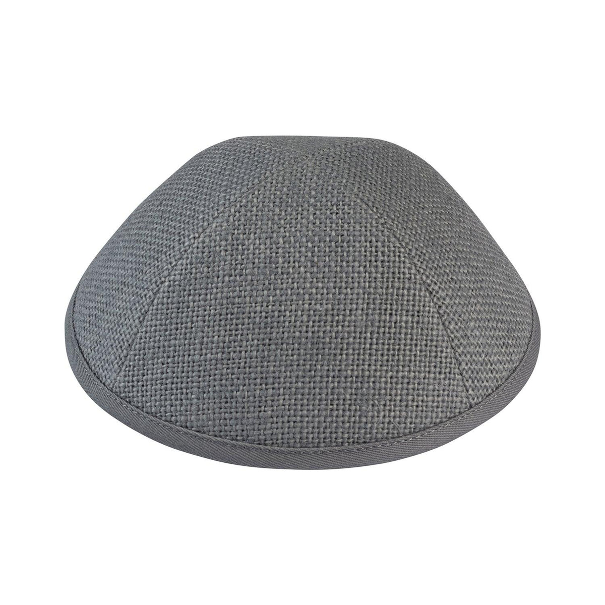 IKIPPAH LIGHT GRAY BURLAP YARMULKE