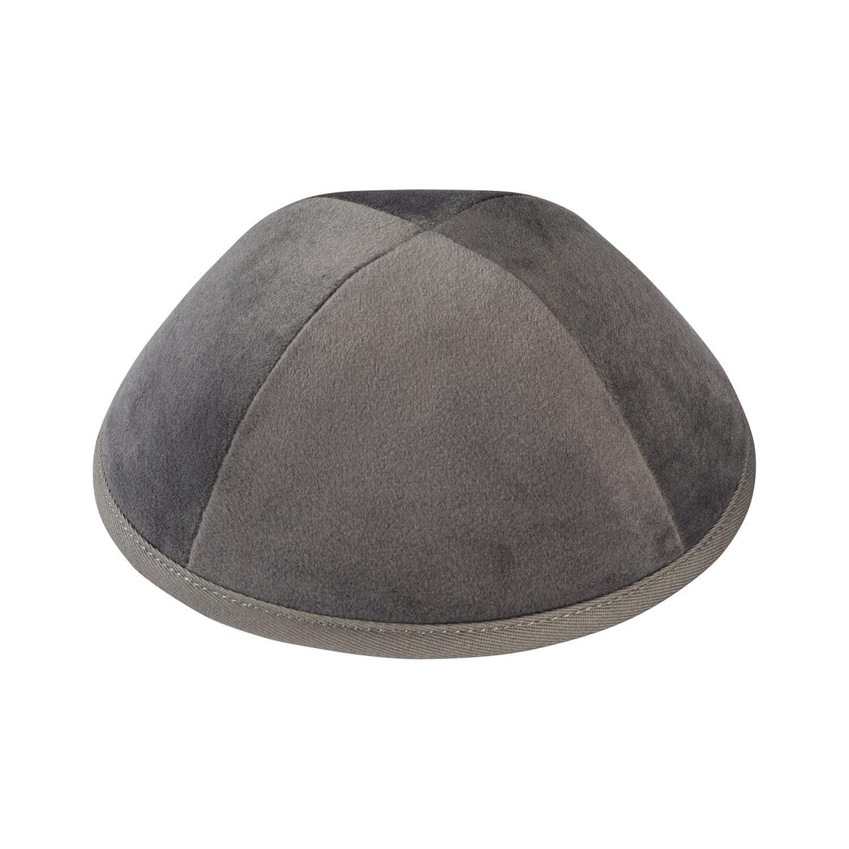 IKIPPAH LIGHT GRAY VELVET YARMULKE