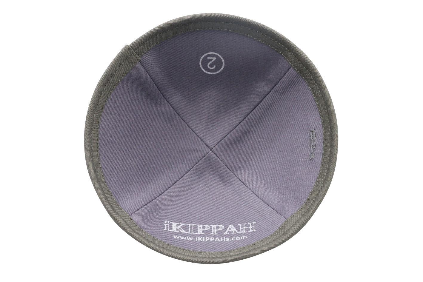 IKIPPAH LIGHT GRAY VELVET YARMULKE