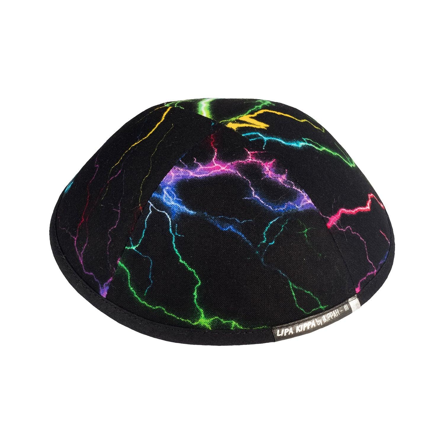 IKIPPAH LIGHTNING BOLT - GLOW IN THE DARK YARMULKE