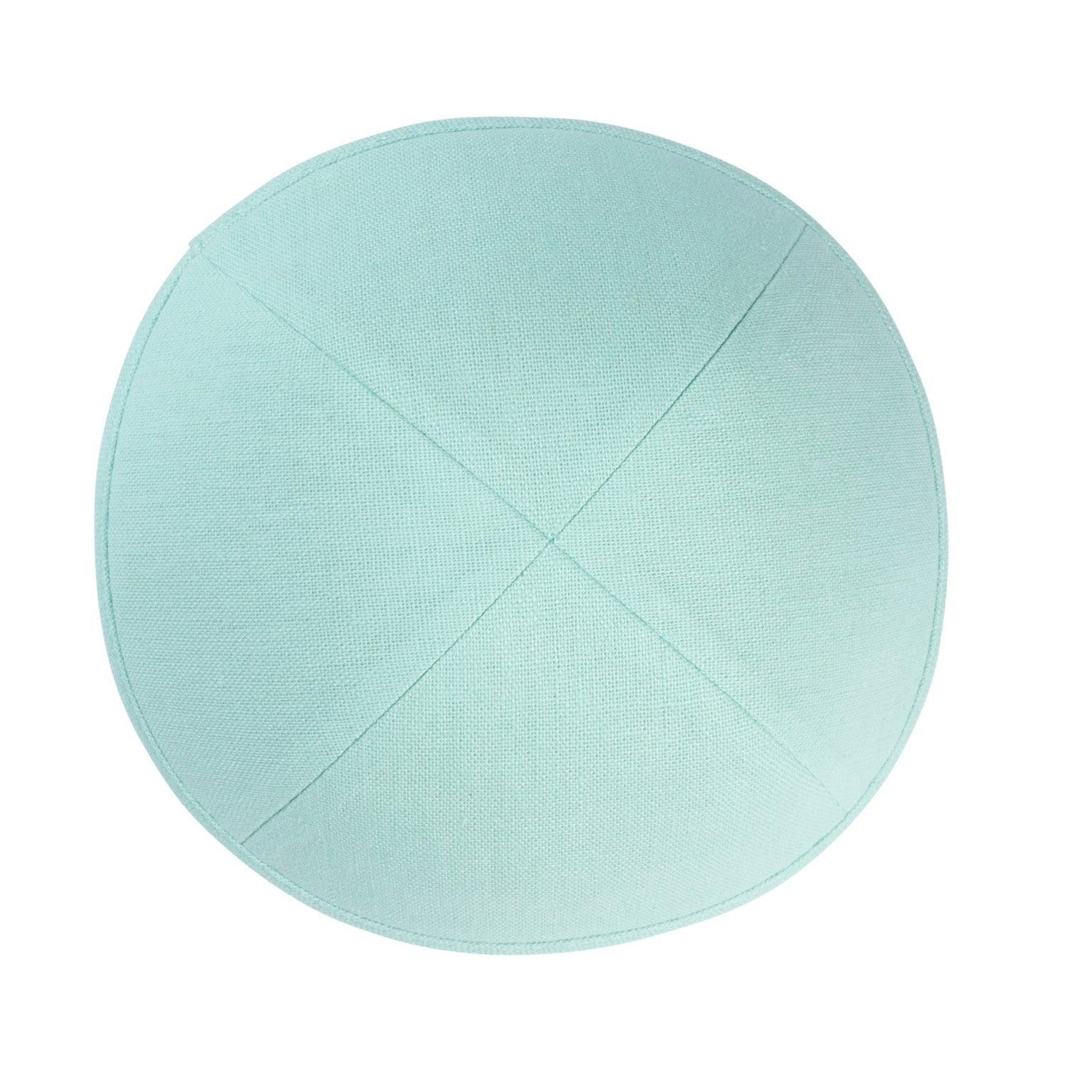 IKIPPAH MINT LINEN YARMULKE