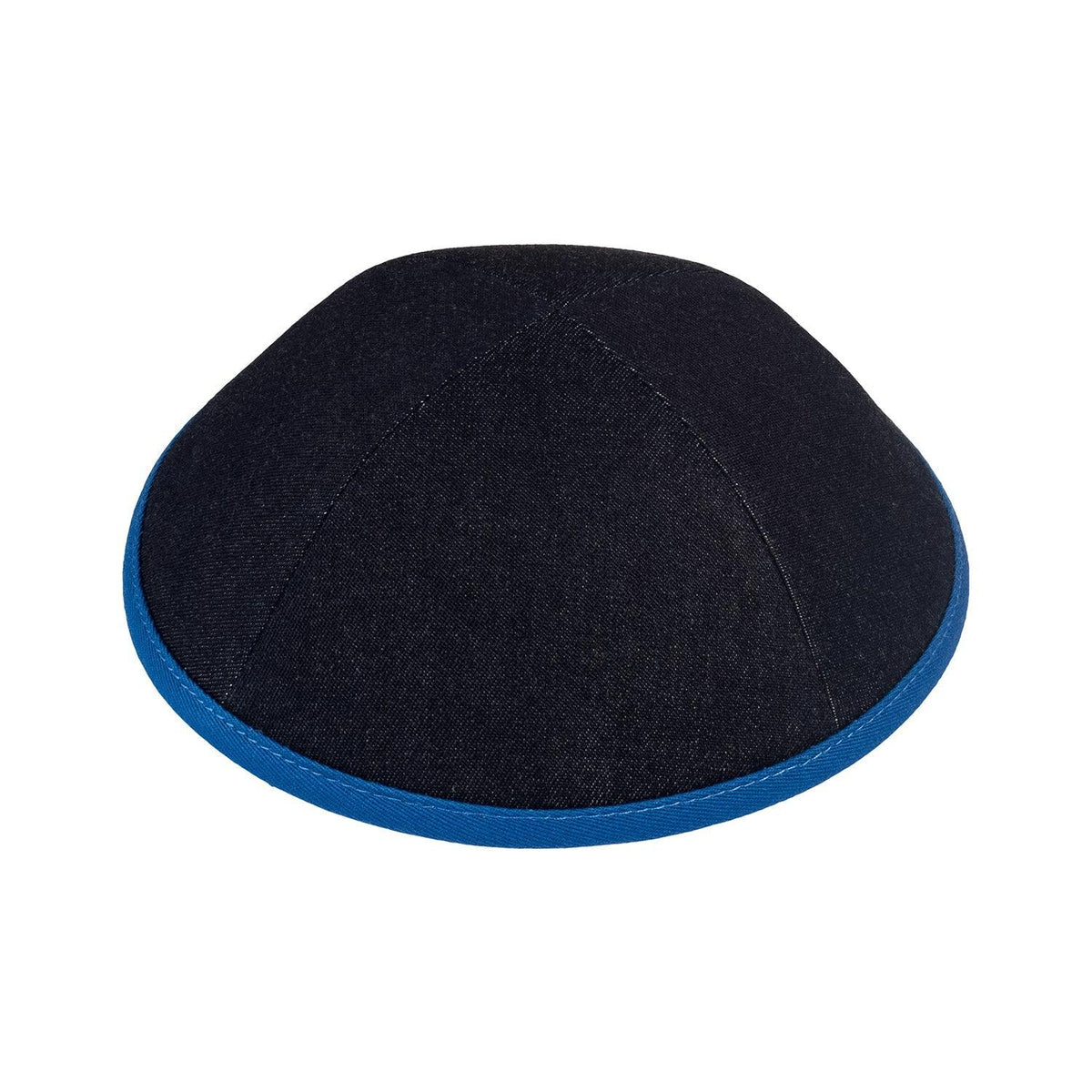 IKIPPAH NAVY DENIM W/ ROYAL BLUE RIM YARMULKE