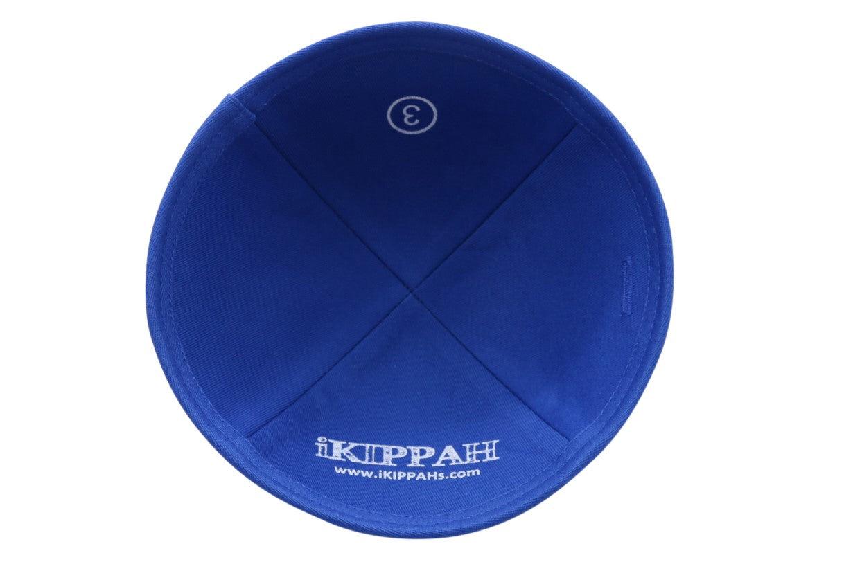 IKIPPAH NAVY DENIM W/ ROYAL BLUE RIM YARMULKE