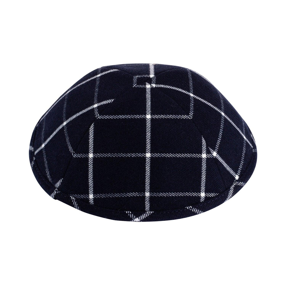 IKIPPAH NAVY PLAID YARMULKE