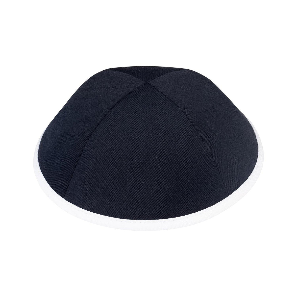 IKIPPAH NAVY SUITING W/ WHITE RIM YARMULKE