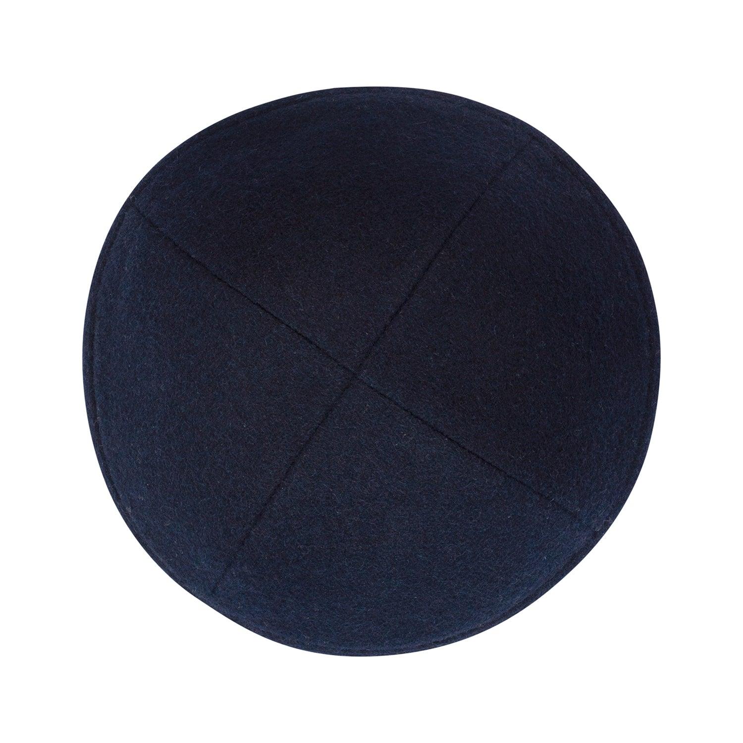 IKIPPAH NAVY WOOL YARMULKE