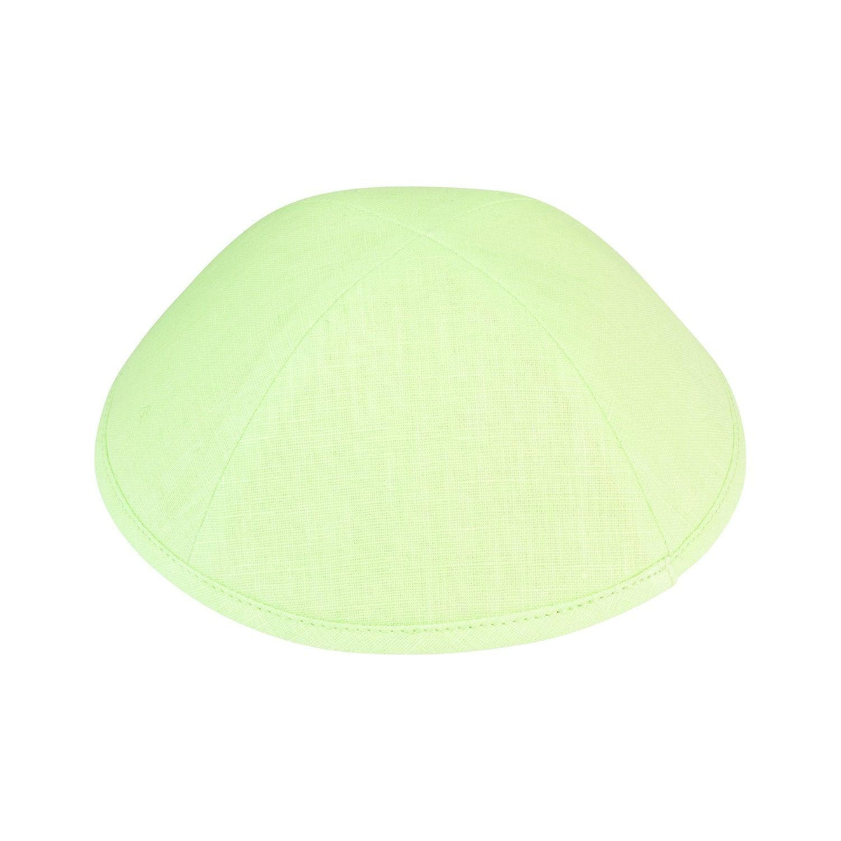 IKIPPAH NEON GREEN LINEN YARMULKE